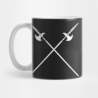 Crossed Halberds (White) Mug